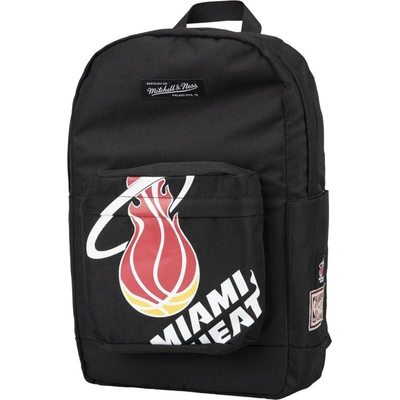 Shop Mitchell & Ness Miami Heat Hardwood Classics Backpack In Black