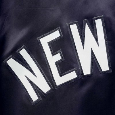 Shop Pro Standard Navy New York Yankees Wordmark Satin Full-snap Jacket