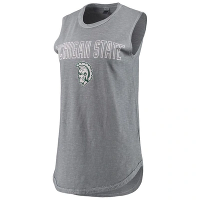 Shop Alternative Apparel Charcoal Michigan State Spartans Inside Out Washed Tank Top