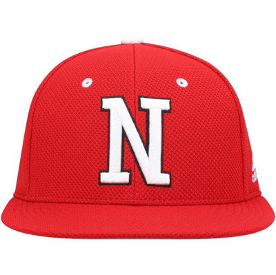 Shop Adidas Originals Adidas Scarlet Nebraska Huskers On-field Baseball Fitted Hat