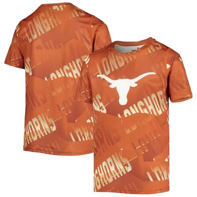 Shop Outerstuff Youth Texas Orange Texas Longhorns Make Some Noise Sublimated T-shirt
