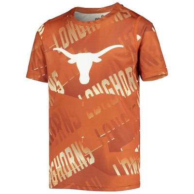 Shop Outerstuff Youth Texas Orange Texas Longhorns Make Some Noise Sublimated T-shirt