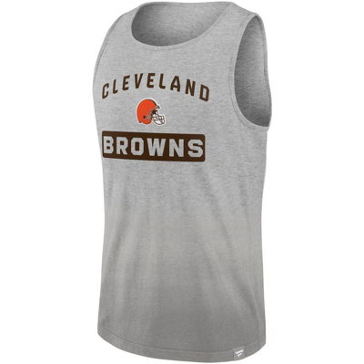 Shop Fanatics Branded Heathered Gray Cleveland Browns Our Year Tank Top In Heather Gray
