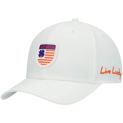 Shop Black Clover White Clemson Tigers Nation Shield Snapback Hat