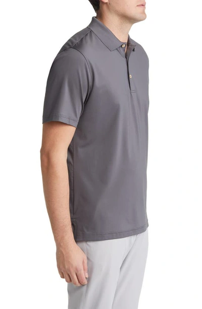 Shop Peter Millar Stretch Jersey Performance Polo In Iron