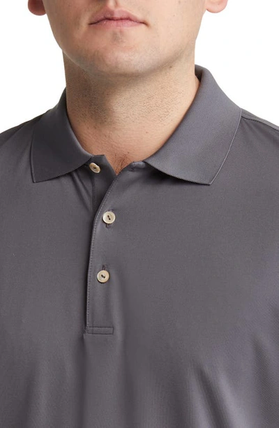 Shop Peter Millar Stretch Jersey Performance Polo In Iron