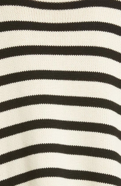 Shop Totême Stripe Wool Blend Turtleneck Sweater In Light Sand Stripe