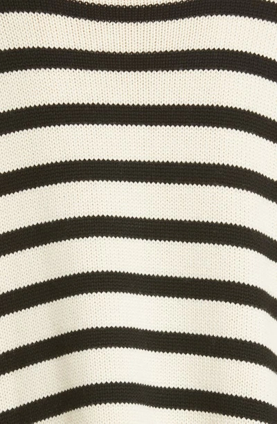 Shop Totême Toteme Stripe Wool Blend Turtleneck Sweater In Light Sand Stripe