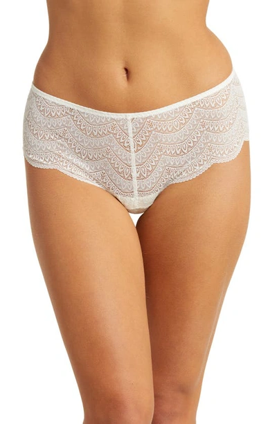 Shop Simone Perele Karma Lace Boyshorts In Ivory