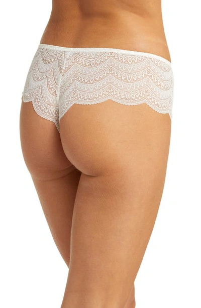 Shop Simone Perele Karma Lace Boyshorts In Ivory