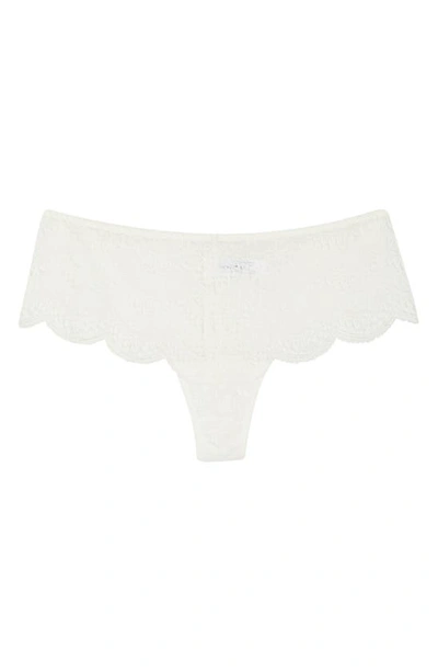 Shop Simone Perele Karma Lace Boyshorts In Ivory