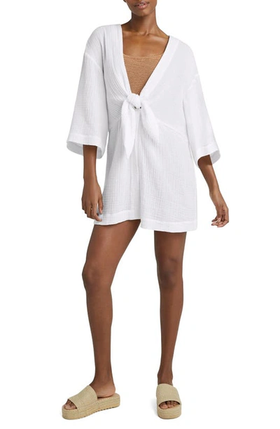 Shop Cinq À Sept Ralpha Cover-up Tunic In White