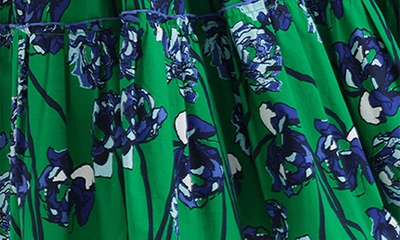 Shop Diane Von Furstenberg Queena Floral Stretch Cotton Shirtdress In Wtcl Flor Lg Ind Gn
