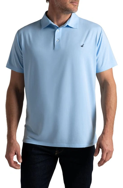 Shop Hypernatural Mojave Supima® Cotton Blend Feather Jersey Polo In Sky