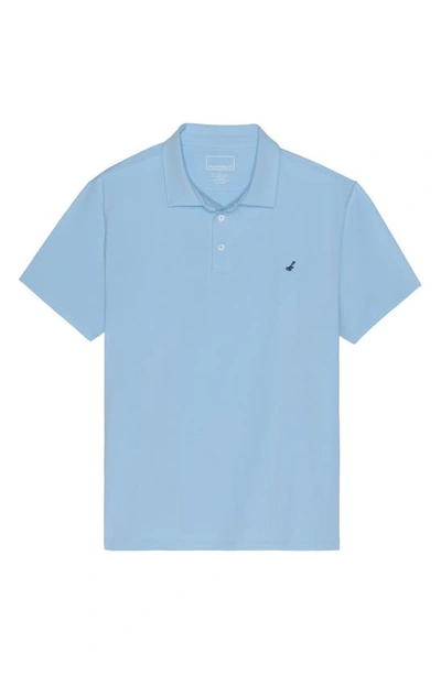 Shop Hypernatural Mojave Supima® Cotton Blend Feather Jersey Polo In Sky