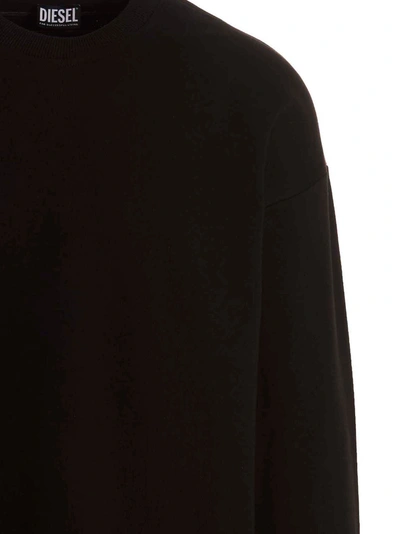 Shop Diesel 's-rob-megoval' Sweatshirt In Black