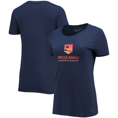 Shop Under Armour Navy Wells Fargo Championship T-shirt