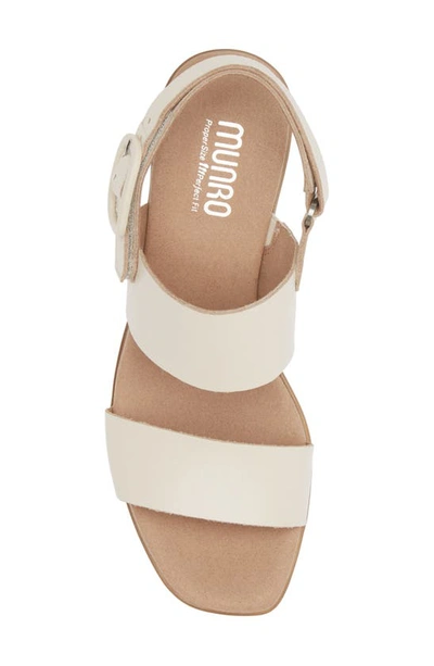 Shop Munro Max Platform Slingback Sandal In Latte