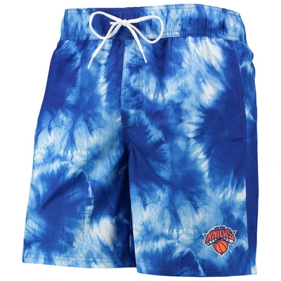 Shop G-iii Sports By Carl Banks Blue New York Knicks Splash Volley Swim Shorts