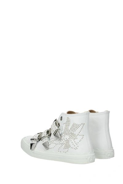 Shop Chloé Sneakers Leather White