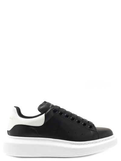 Shop Alexander Mcqueen 'oversize Sole' Sneakers In White/black