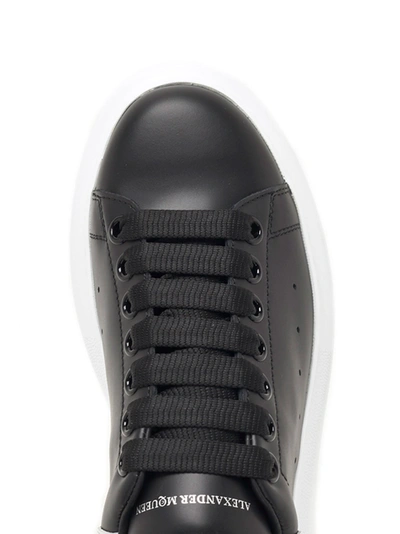 Shop Alexander Mcqueen 'oversize Sole' Sneakers In White/black