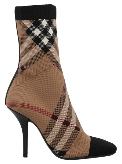 Shop Burberry 'dolman' Ankle Boots In Brown