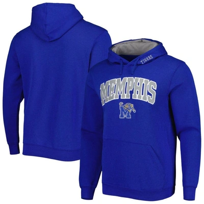 Shop Colosseum Royal Memphis Tigers Arch And Logo Pullover Hoodie