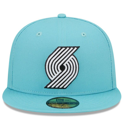 Shop New Era Black Portland Trail Blazers 2022/23 City Edition Alternate Logo 59fifty Fitted Hat