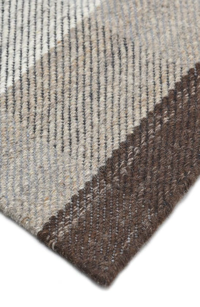 Solo Rugs Carrie Handmade Wool Blend Area Rug In Brown