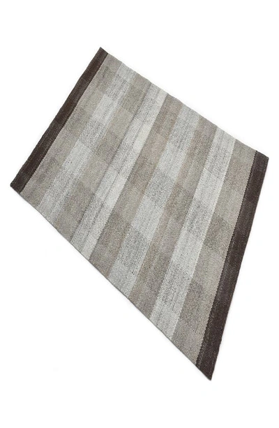 Solo Rugs Carrie Handmade Wool Blend Area Rug In Brown