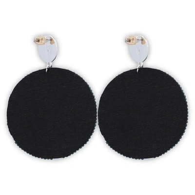 Shop Emerson Street Michigan State Spartans Greta Beaded Disc Earrings In Silver