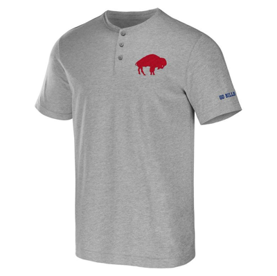 Shop Nfl X Darius Rucker Collection By Fanatics Heathered Gray Buffalo Bills Henley T-shirt In Heather Gray