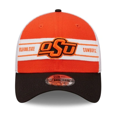 Shop New Era Orange/black Oklahoma State Cowboys Banded 39thirty Flex Hat
