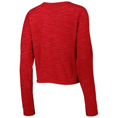 Shop New Era Red Tampa Bay Buccaneers Crop Long Sleeve T-shirt