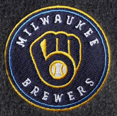 Shop Columbia Charcoal Milwaukee Brewers Full-zip Flanker Jacket