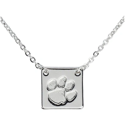 Shop Emerson Street Clemson Tigers Felicity Necklace In Silver