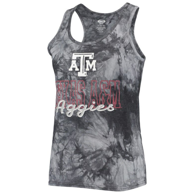 Concepts Sport Women's  Charcoal Texas A&m Aggies Billboard Tie-dye Tank Top And Shorts Set In Charcoal