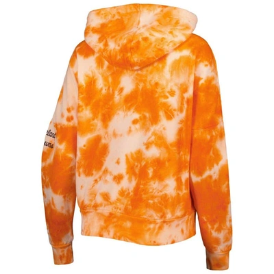 Shop New Era Orange Cleveland Browns Cloud Dye Fleece Pullover Hoodie