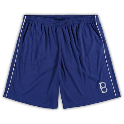 Shop Profile Royal Brooklyn Dodgers Big & Tall Mesh Shorts