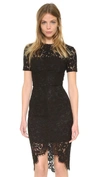 Lover Oasis Fitted Dress In Black