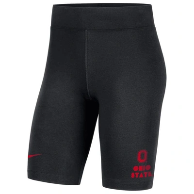 Shop Nike Black Ohio State Buckeyes Essential Tri-blend Bike Shorts