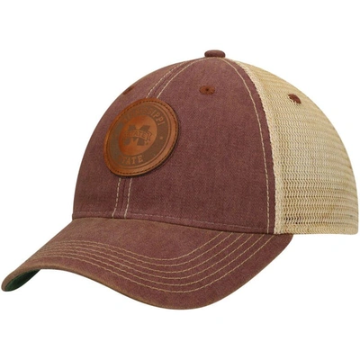 Shop Legacy Athletic Maroon Mississippi State Bulldogs Target Old Favorite Trucker Snapback Hat