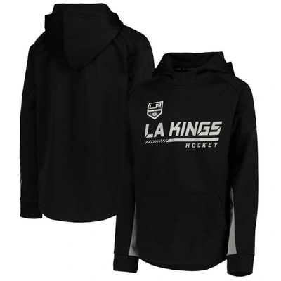 Shop Fanatics Youth  Branded Black Los Angeles Kings Authentic Pro Raglan Pullover Hoodie