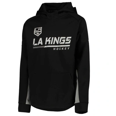 Shop Fanatics Youth  Branded Black Los Angeles Kings Authentic Pro Raglan Pullover Hoodie