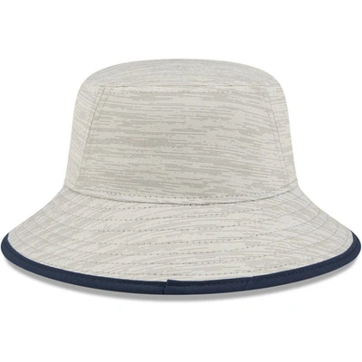 Shop New Era Gray New England Patriots Distinct Bucket Hat