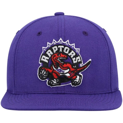 Shop Mitchell & Ness Purple Toronto Raptors Hardwood Classics Team Ground 2.0 Snapback Hat