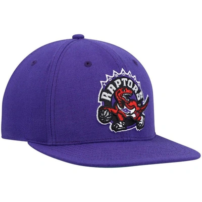 Shop Mitchell & Ness Purple Toronto Raptors Hardwood Classics Team Ground 2.0 Snapback Hat