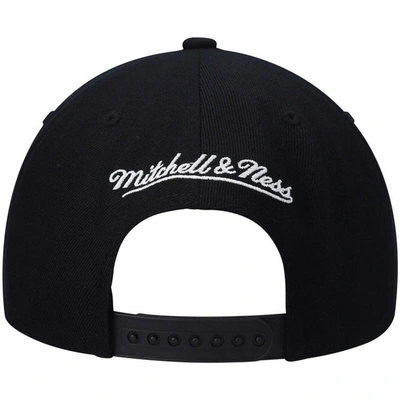 Shop Mitchell & Ness Black La Clippers Hardwood Classics Script 2.0 Snapback Hat