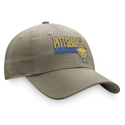 Shop Top Of The World Khaki Pitt Panthers Slice Adjustable Hat